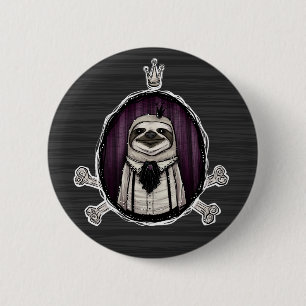 Chapa Redonda De 5 Cm slothington del _sir