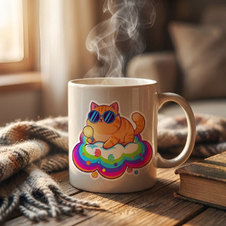 Chapa Redonda De 5 Cm Smart Ginger Cat with Lightbulb - Funny Big Idea B