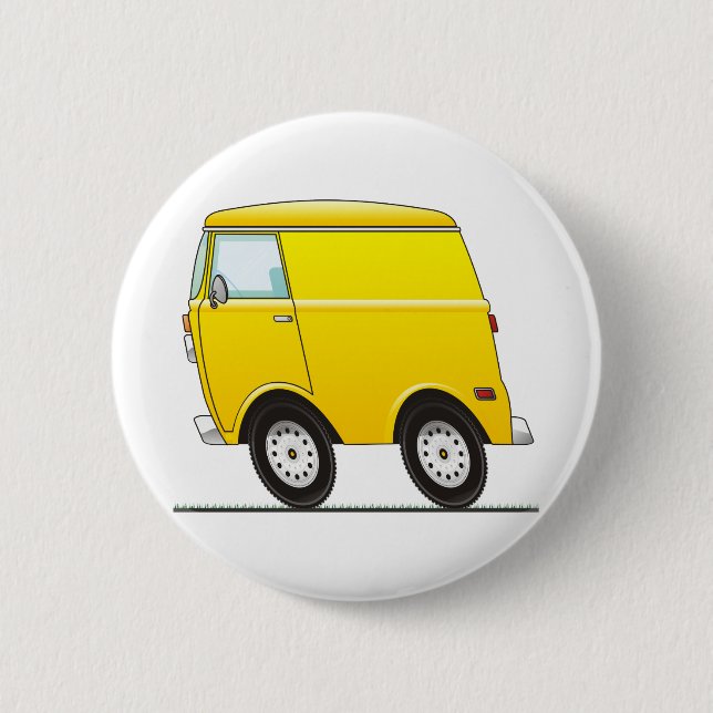 Chapa Redonda De 5 Cm Smart Van Yellow (Anverso)
