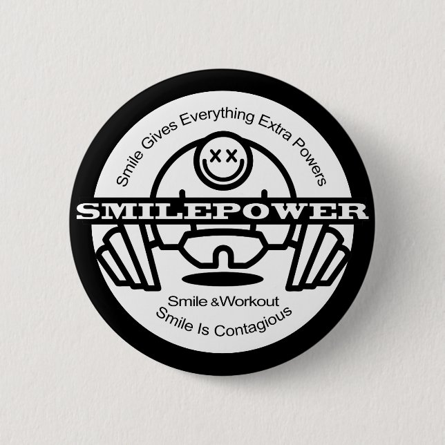 Chapa Redonda De 5 Cm SmilePower (Anverso)