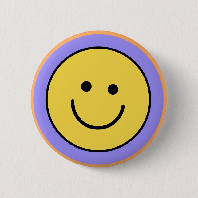 Chapa Redonda De 5 Cm Smiley face button (Anverso)