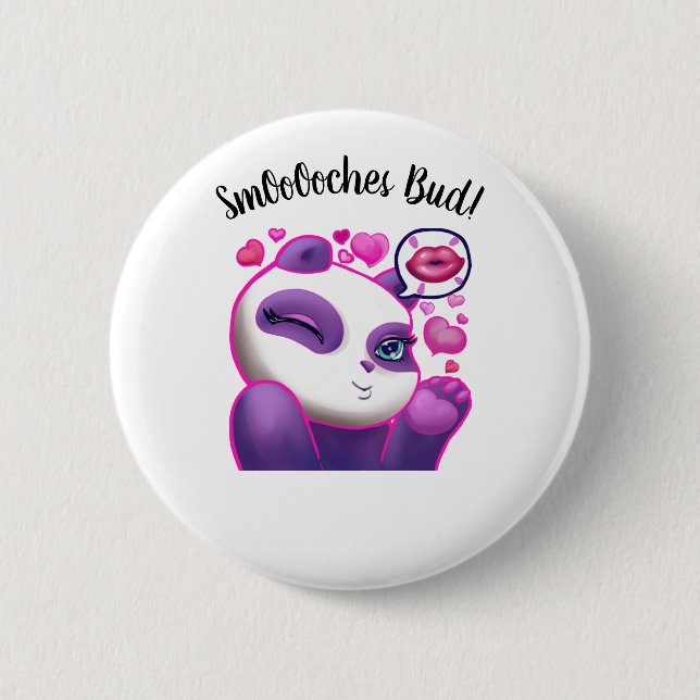 CHAPA REDONDA DE 5 CM SMOOCH ME (Anverso)