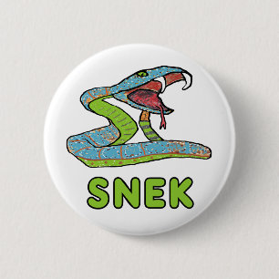 Chapa Redonda De 5 Cm Snek (Serpiente)