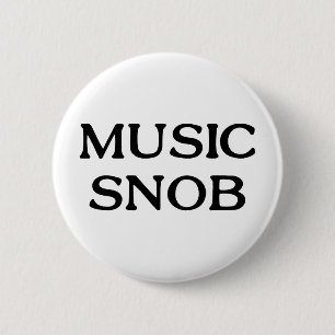 Chapa Redonda De 5 Cm Snob de la música
