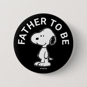 Chapa Redonda De 5 Cm Snoopy Baby Shower Padre Para Ser
