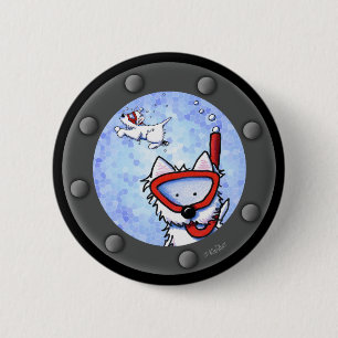 Chapa Redonda De 5 Cm Snorkel Westies Porthole