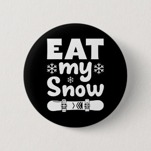 Chapa Redonda De 5 Cm Snowboard Come Mi Nieve Camisa De Snowboard Para M