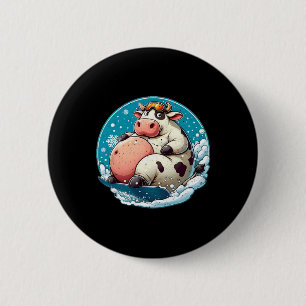 Chapa Redonda De 5 Cm Snowboard de vaca bien alimentado