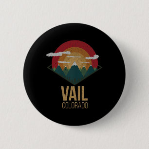 Chapa Redonda De 5 Cm Snowboard Vail Colorado Ski Winter Gift S