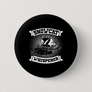Chapa Redonda De 5 Cm Snowcat Nieve Groomer Snowboarding Mountain