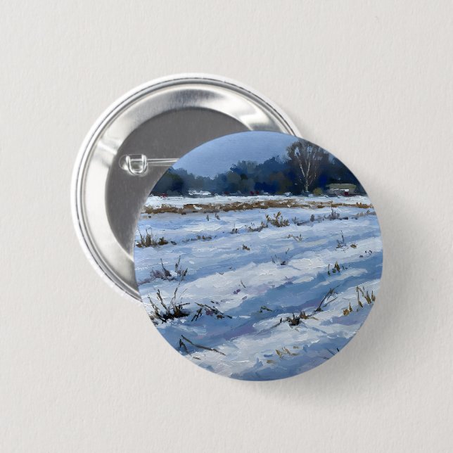 Chapa Redonda De 5 Cm Snowfield (Anverso y reverso)
