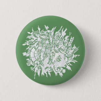 Chapa Redonda De 5 Cm SnowFlake 1