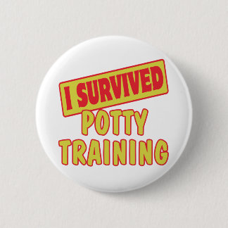 CHAPA REDONDA DE 5 CM SOBREVIVÍ EL ENTRENAMIENTO POTTY