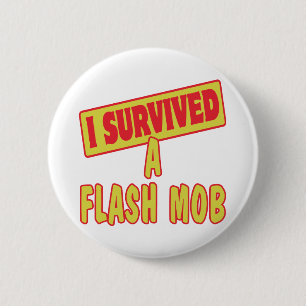 CHAPA REDONDA DE 5 CM SOBREVIVÍ UNA MOB FLASH