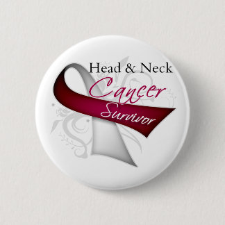 Chapa Redonda De 5 Cm Sobreviviente - Cáncer de cabeza y cuello