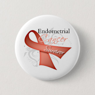 Chapa Redonda De 5 Cm Sobreviviente - Cáncer endometrial