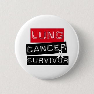 Chapa Redonda De 5 Cm Sobreviviente de cáncer de pulmón
