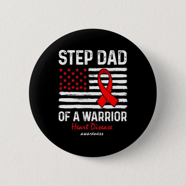 Chapa Redonda De 5 Cm Sobreviviente De Enfermedad Apoya Paso Padre De Un (Anverso)