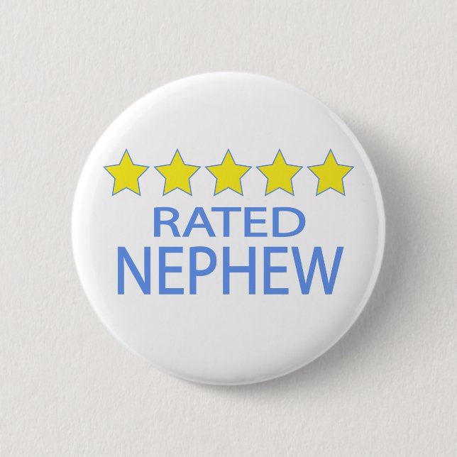 Chapa Redonda De 5 Cm sobrino de cinco estrellas (Anverso)