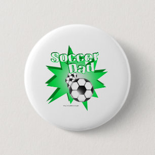 Chapa Redonda De 5 Cm Soccer Dad