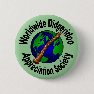 Chapa Redonda De 5 Cm Sociedad mundial del aprecio de Didgeridoo