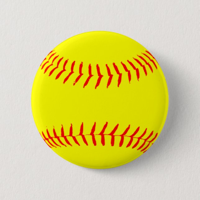 Chapa Redonda De 5 Cm Softball personalizado (Anverso)