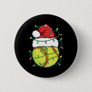 Chapa Redonda De 5 Cm Softbyll Con Santa Sombrero Hombres Niños Niñas Na