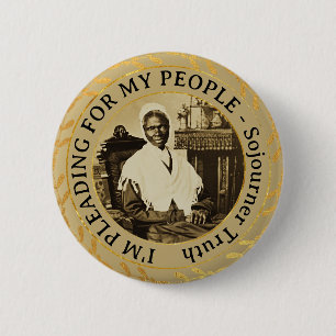Chapa Redonda De 5 Cm Sojourner Truth Abolicionista Derechos de la Muje