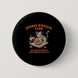 Chapa Redonda De 5 Cm Soky Biscuits Club Cat Halloween
