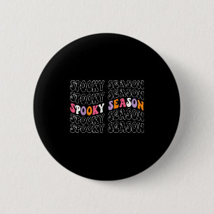 Chapa Redonda De 5 Cm Soky Season Groovy Halloween Disstume Ola Retro Ha