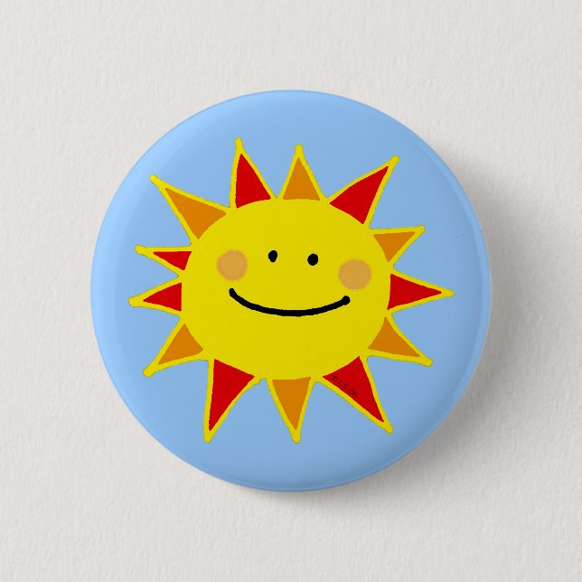 Chapa Redonda De 5 Cm sol (Anverso)