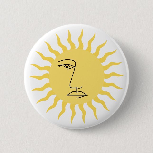 Chapa Redonda De 5 Cm Sol (Anverso)
