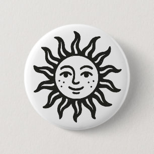 Chapa Redonda De 5 Cm Sol