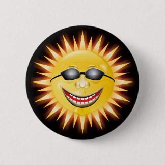 Chapa Redonda De 5 Cm Sol sonriente