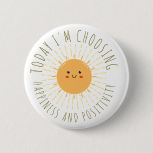 Chapa Redonda De 5 Cm Sol sonriente lindo