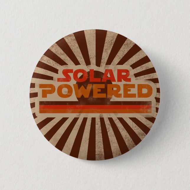 Chapa Redonda De 5 Cm Solar Powered (Anverso)