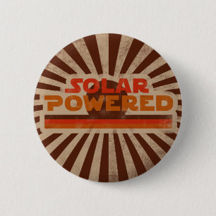 Chapa Redonda De 5 Cm Solar Powered