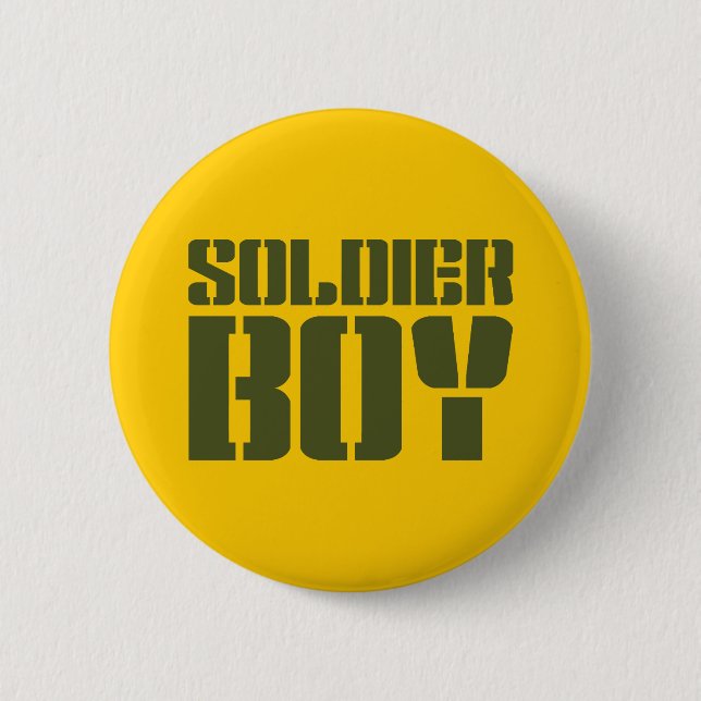 CHAPA REDONDA DE 5 CM SOLDIER BOY (Anverso)