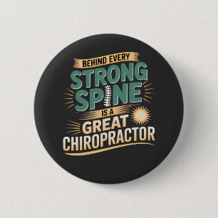 Chapa Redonda De 5 Cm Sólida espina dorsal Gran Chiropractor Diseño Cita