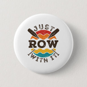 Chapa Redonda De 5 Cm Solo Fila Con La Guay Retro Rowing Team Oars