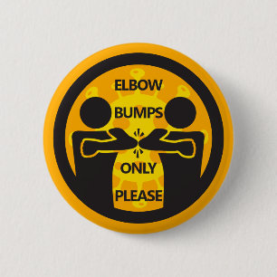 Chapa Redonda De 5 Cm "Sólo gotas de codo, por favor" Higiene de la tem