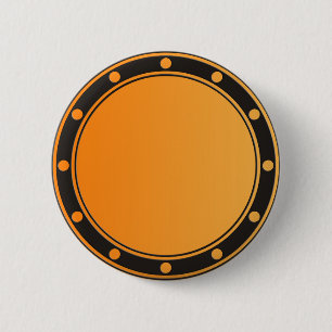 Chapa Redonda De 5 Cm SÓLO gradientes COLOR - naranja + anillos y puntos
