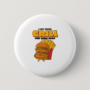 Chapa Redonda De 5 Cm Solo Quiero Grill Por El Pasto De Los Dioses