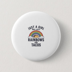 Chapa Redonda De 5 Cm Solo una chica que ama los arcoíris y camisetas de