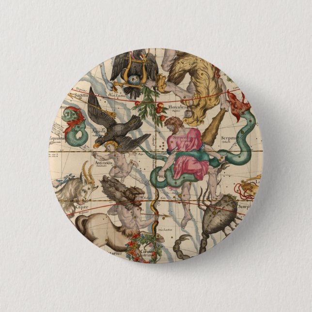 Chapa Redonda De 5 Cm Solsticio de invierno (Anverso)