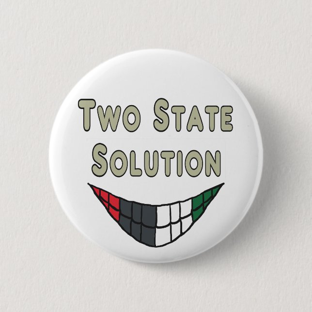 Chapa Redonda De 5 Cm Solución de dos estados (Anverso)