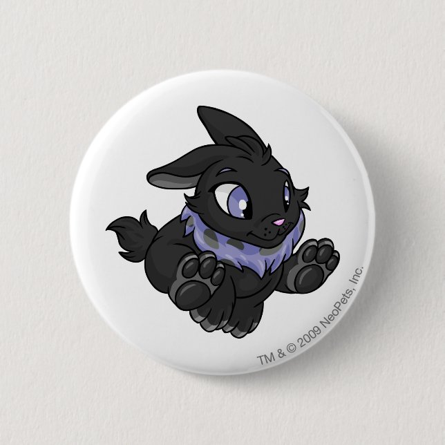 Chapa Redonda De 5 Cm Sombra de Cybunny (Anverso)