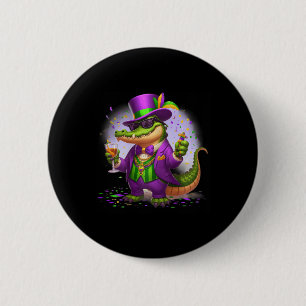 Chapa Redonda De 5 Cm Sombrero de cráneo de Mardi Gras Doctor Brujo de N