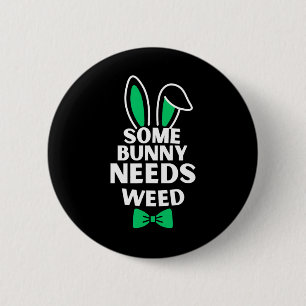 Chapa Redonda De 5 Cm Somebunny necesita maleza Semana Santa Conejo Cone