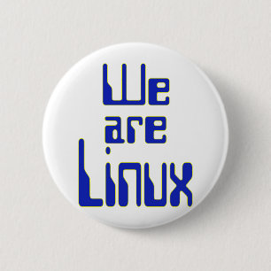 Chapa Redonda De 5 Cm Somos Linux